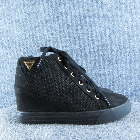 GUESS‎ Women's WGLinked2 Ankle Boots Black Textile Size 10M Gently Used 2025 - Picture 3 of 5